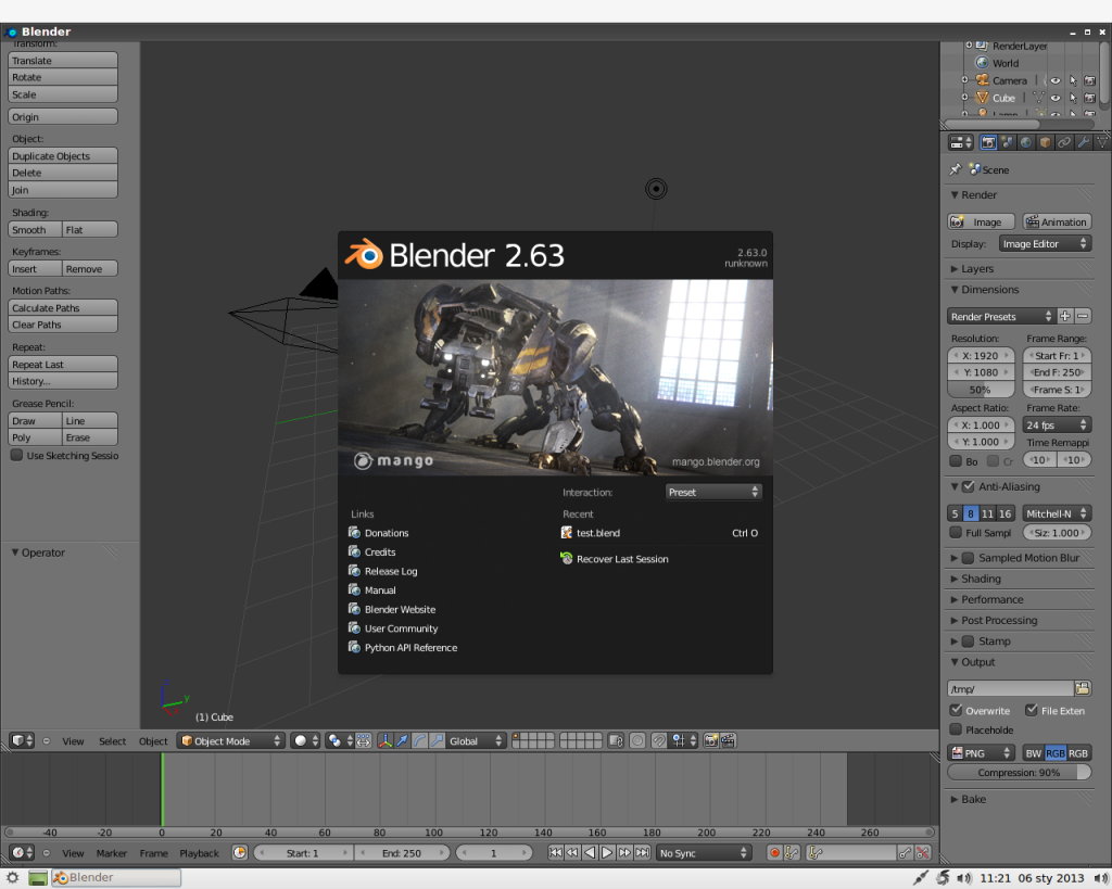 Blender 2.63
