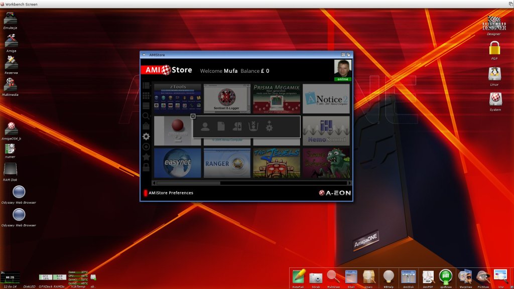 Amistore - preferencje
