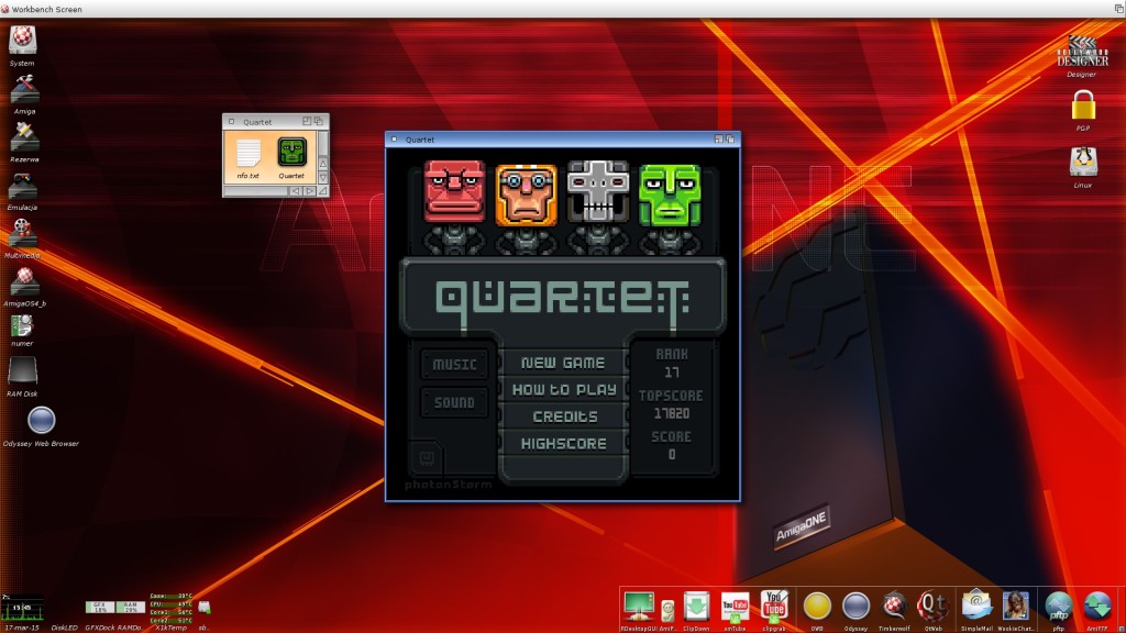 Quartet - menu