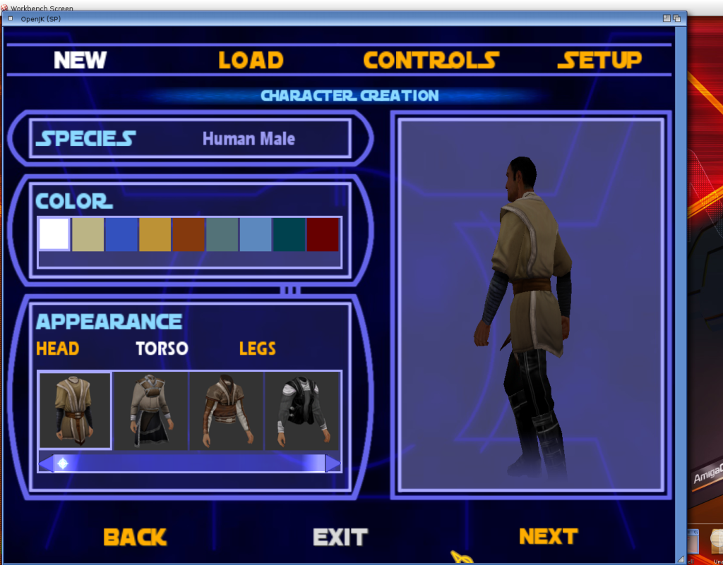 Jedi Academy - personalizacja postaci