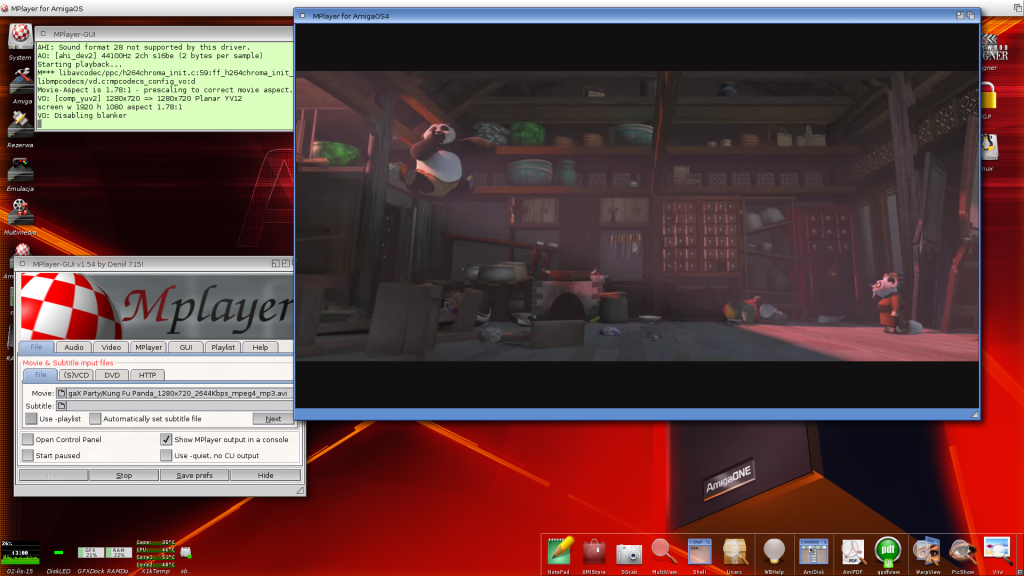 Mplayer w akcji - film 720p