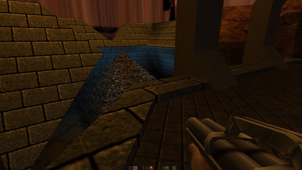 Quake 2HD - poziom z piramidą