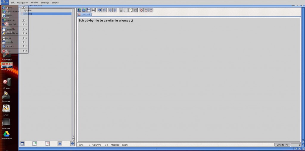 Multiedit - edytor tekstu od A-EONu