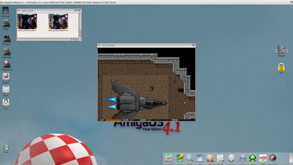 Alien Breed dla AmigaOS 4 w akcji